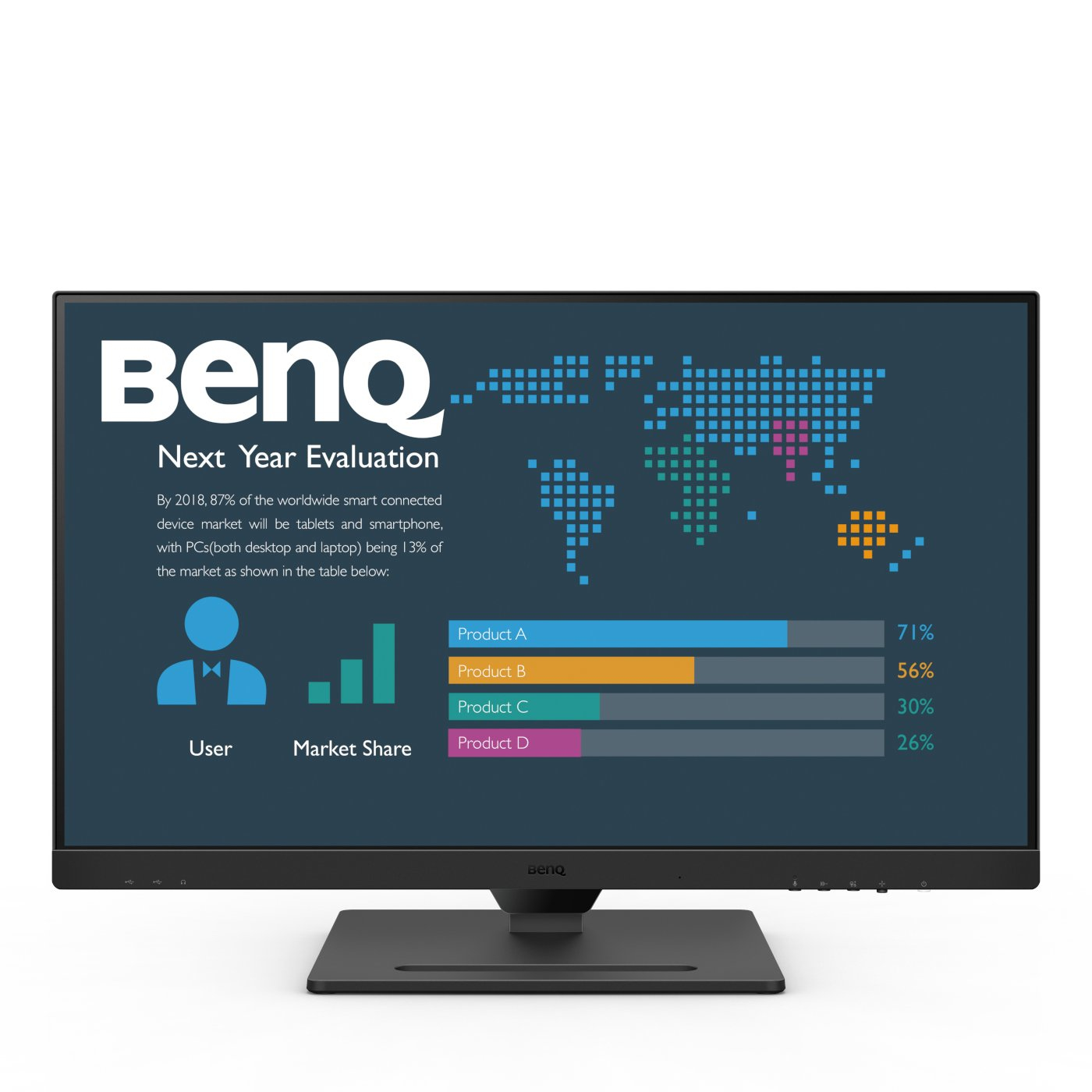 Zweites Bild vonBenQ BL2790QT, 68,6 cm (27"), 2560 x 1440 Pixel, Quad HD, LED, 5 ms, Schwarz