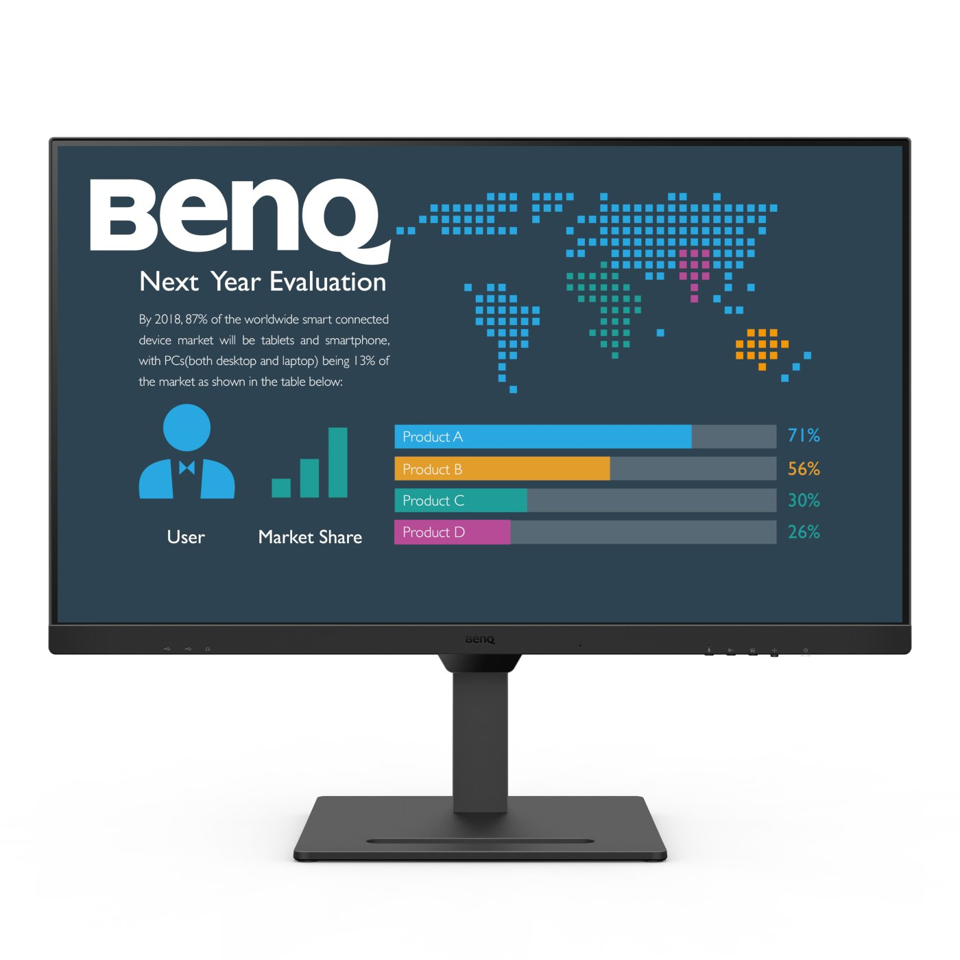 BenQ BL3290QT, 80 cm (31.5"), 2560 x 1440 Pixel, Quad HD, LED, 5 ms, Schwarz