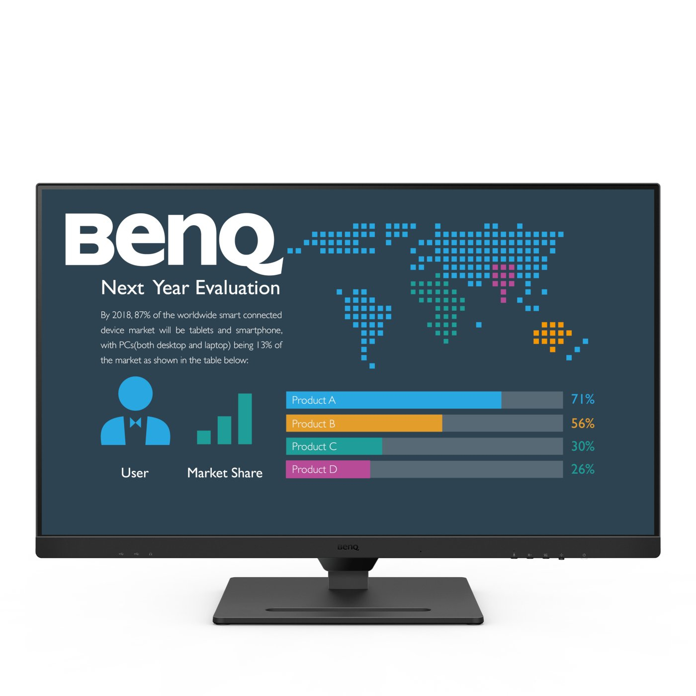 Zweites Bild vonBenQ BL3290QT, 80 cm (31.5"), 2560 x 1440 Pixel, Quad HD, LED, 5 ms, Schwarz