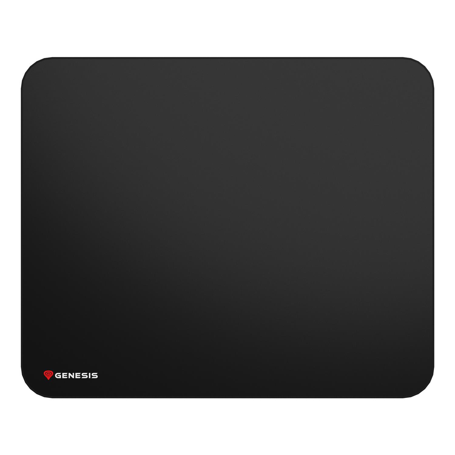 natec GENESIS Carbon 500 L, Schwarz, Einfarbig, Stoff, Gummi, Anti-Rutsch-Basis, Gaming-Mauspad