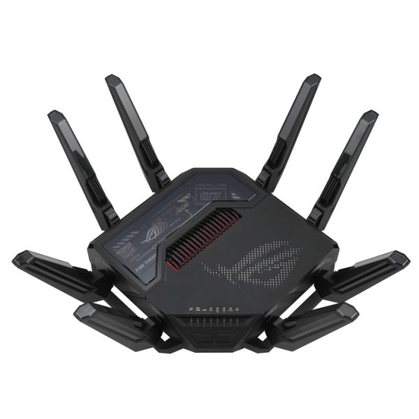 Zweites Bild vonASUS ROG Rapture GT-BE98, Wi-Fi 7 (802.11be), Quad-band (2.4 GHz / 5 GHz-1 / 5 GHz-2 / 6 GHz), Ethernet/LAN, Schwarz, Tabletop-Router