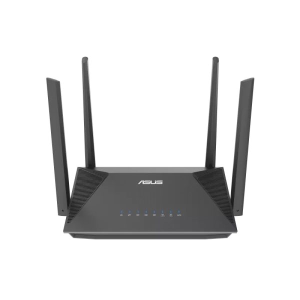 ASUS RT-AX52 AX1800 AiMesh, Wi-Fi 6 (802.11ax), Dual-Band (2,4 GHz/5 GHz), Ethernet/LAN, Schwarz, Tabletop-Router