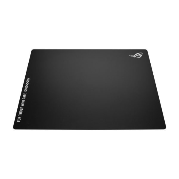 Zweites Bild vonASUS ROG Moonstone Ace L, Schwarz, Muster, Silikon, Gehärtetes Glas, Anti-Rutsch-Basis, Gaming-Mauspad