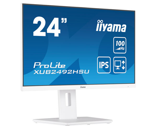 Iiyama XUB2492HSU-W6, 60,5 cm (23.8"), 1920 x 1080 Pixel, Full HD, LED, 0,4 ms, Weiß