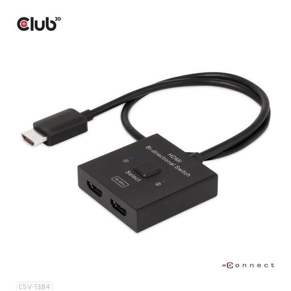 Zweites Bild vonClub 3D CSV-1384 2-Port KVM-Umschalter - Video-Eingang HDMI