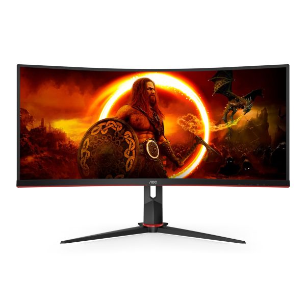 AOC G2 CU34G2XP, 86,4 cm (34"), 3440 x 1440 Pixel, UltraWide Quad HD, LED, 1 ms, Schwarz
