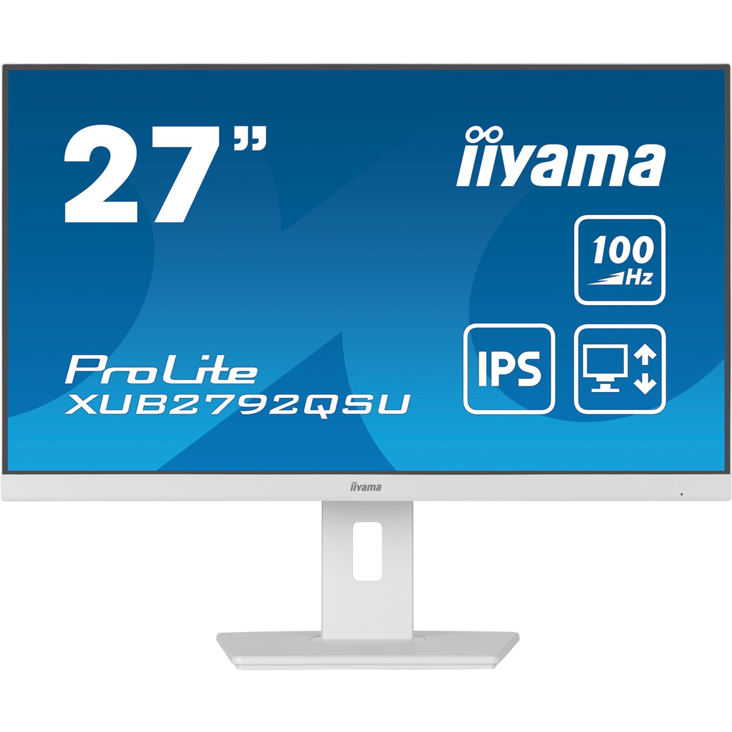 Iiyama ProLite XUB2792QSU-W6, 68,6 cm (27"), 2560 x 1440 Pixel, Wide Quad HD, LED, 0,4 ms, Weiß