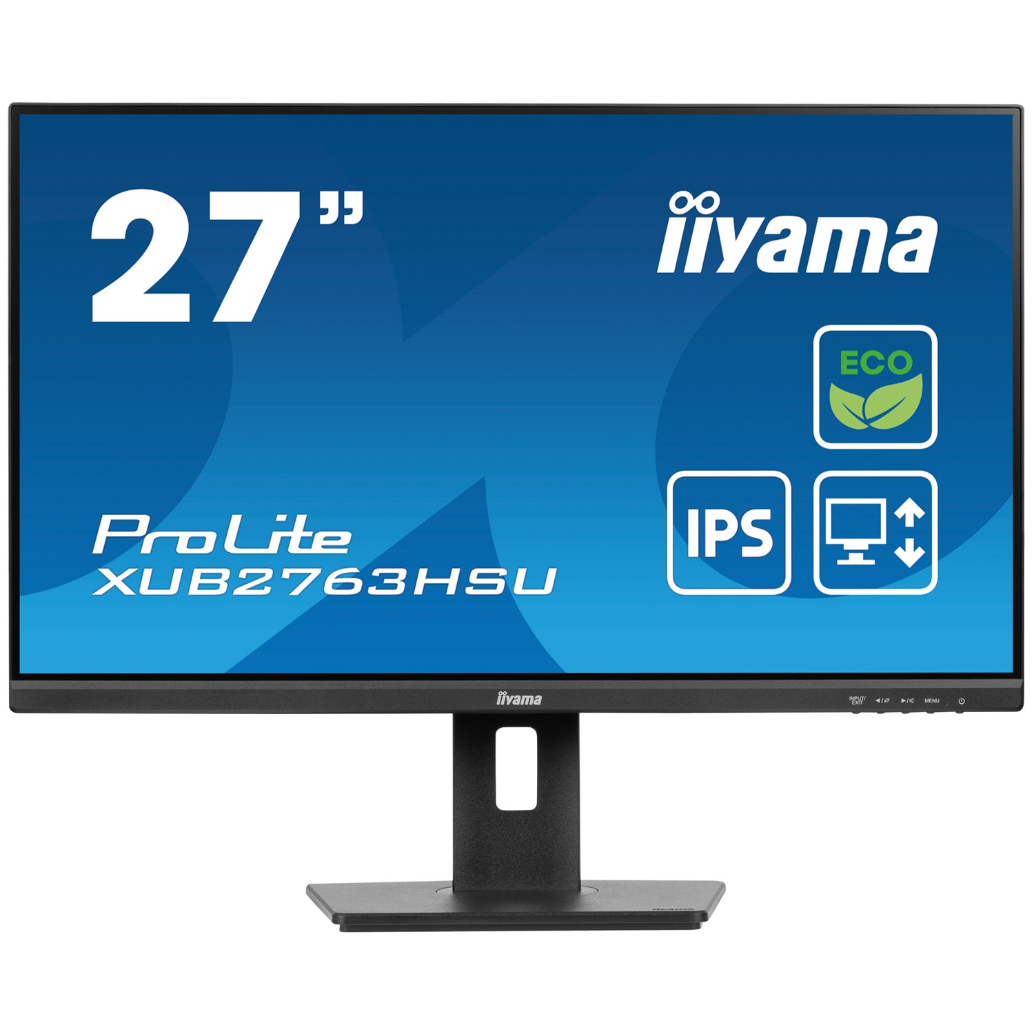 Iiyama ProLite XUB2763HSU-B1, 68,6 cm (27"), 1920 x 1080 Pixel, Full HD, LED, 3 ms, Schwarz