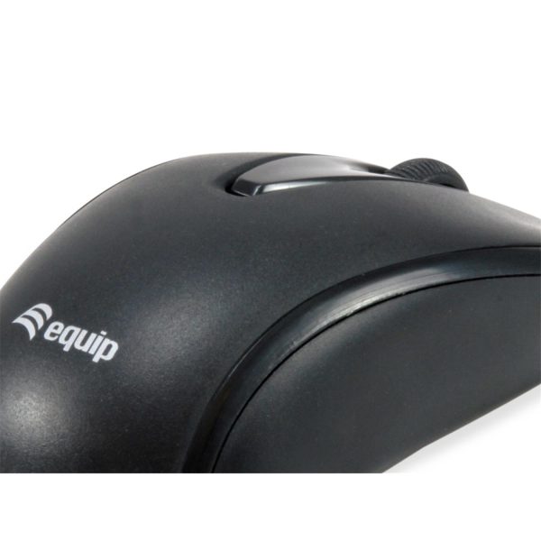 Zweites Bild vonEquip USB-C Kompakte Maus, Beidhändig, Optisch, USB Typ-C, 1200 DPI, Schwarz