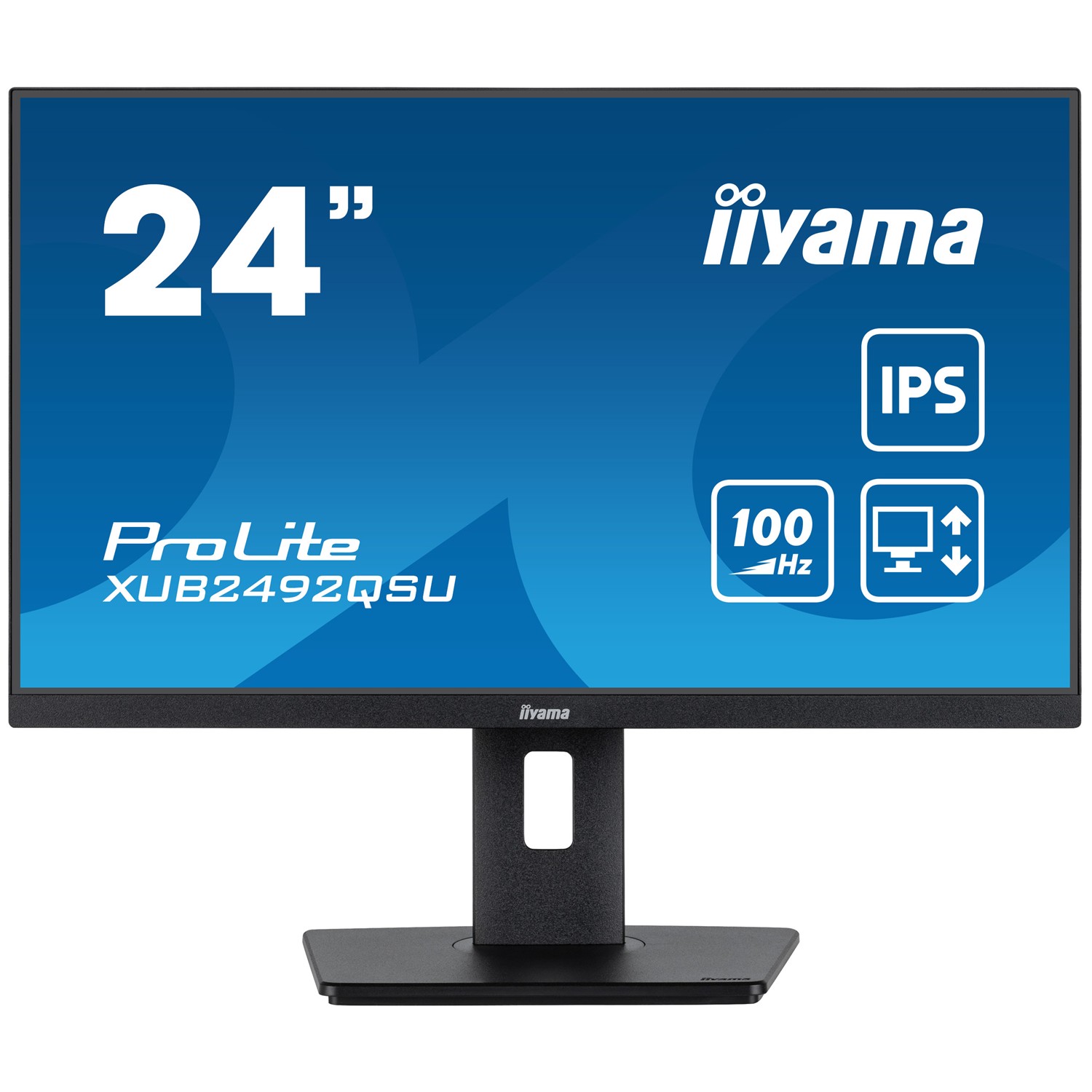 Iiyama ProLite XUB2492QSU-B1, 60,5 cm (23.8"), 2560 x 1440 Pixel, Wide Quad HD, LED, 1 ms, Schwarz