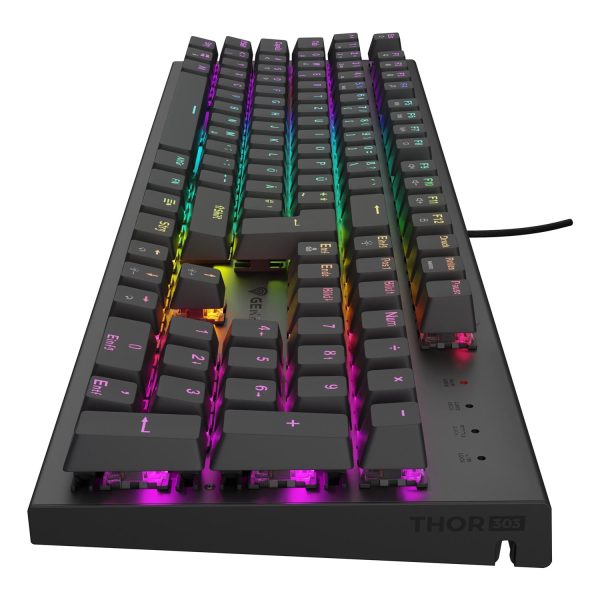 Zweites Bild vonnatec GENESIS Thor 303, Kabelgebunden, USB, Mechanischer Switch, QWERTZ, RGB-LED, Schwarz