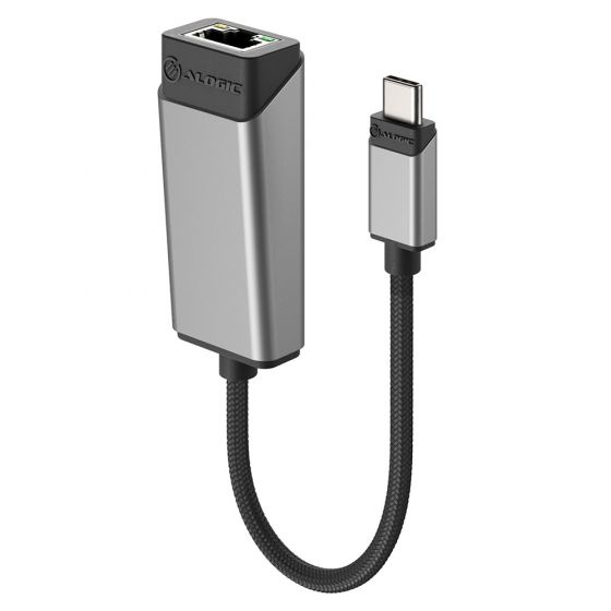 Alogic ULCGE-SGR, Verkabelt, USB Typ-C, Ethernet, 5000 Mbit/s, Grau, Silber