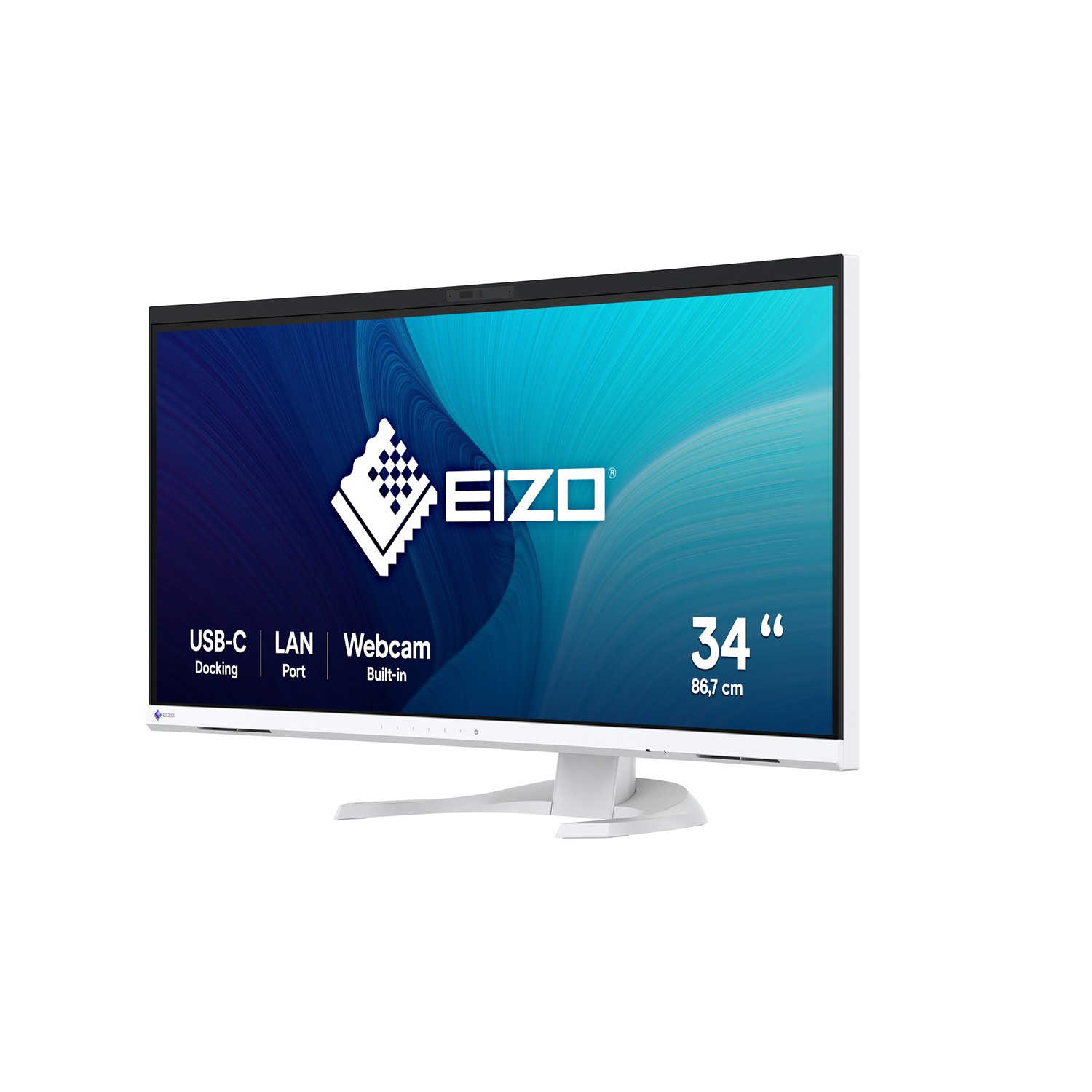 Zweites Bild vonEIZO FlexScan EV3450XC-WT, 86,6 cm (34.1"), 3440 x 1440 Pixel, UltraWide Quad HD, LED, 5 ms, Weiß