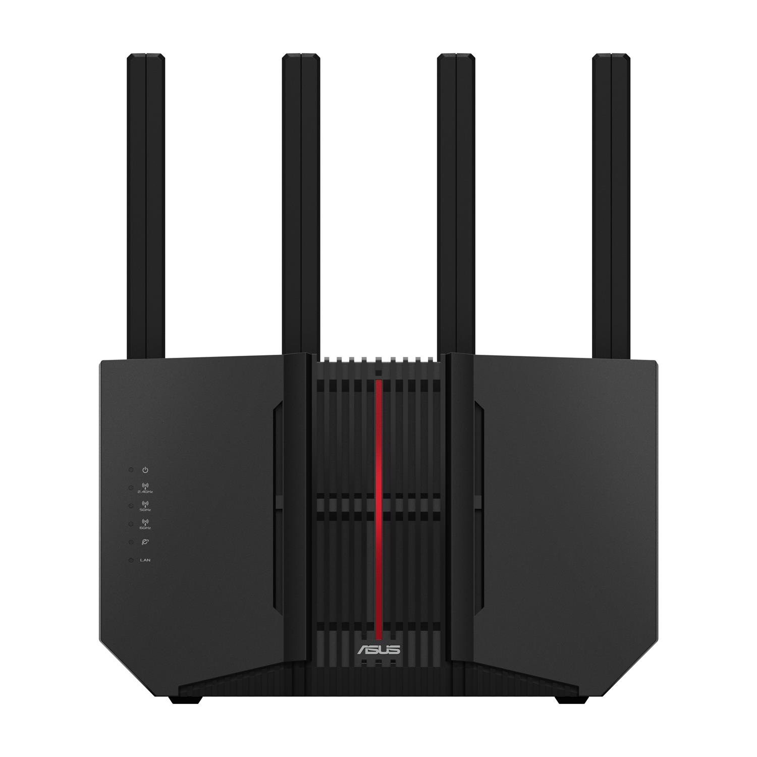 ASUS RT-BE92U, Wi-Fi 7 (802.11be), Tri-Band (2,4 GHz/5 GHz/6 GHz), Ethernet/LAN, Schwarz, Tabletop-Router
