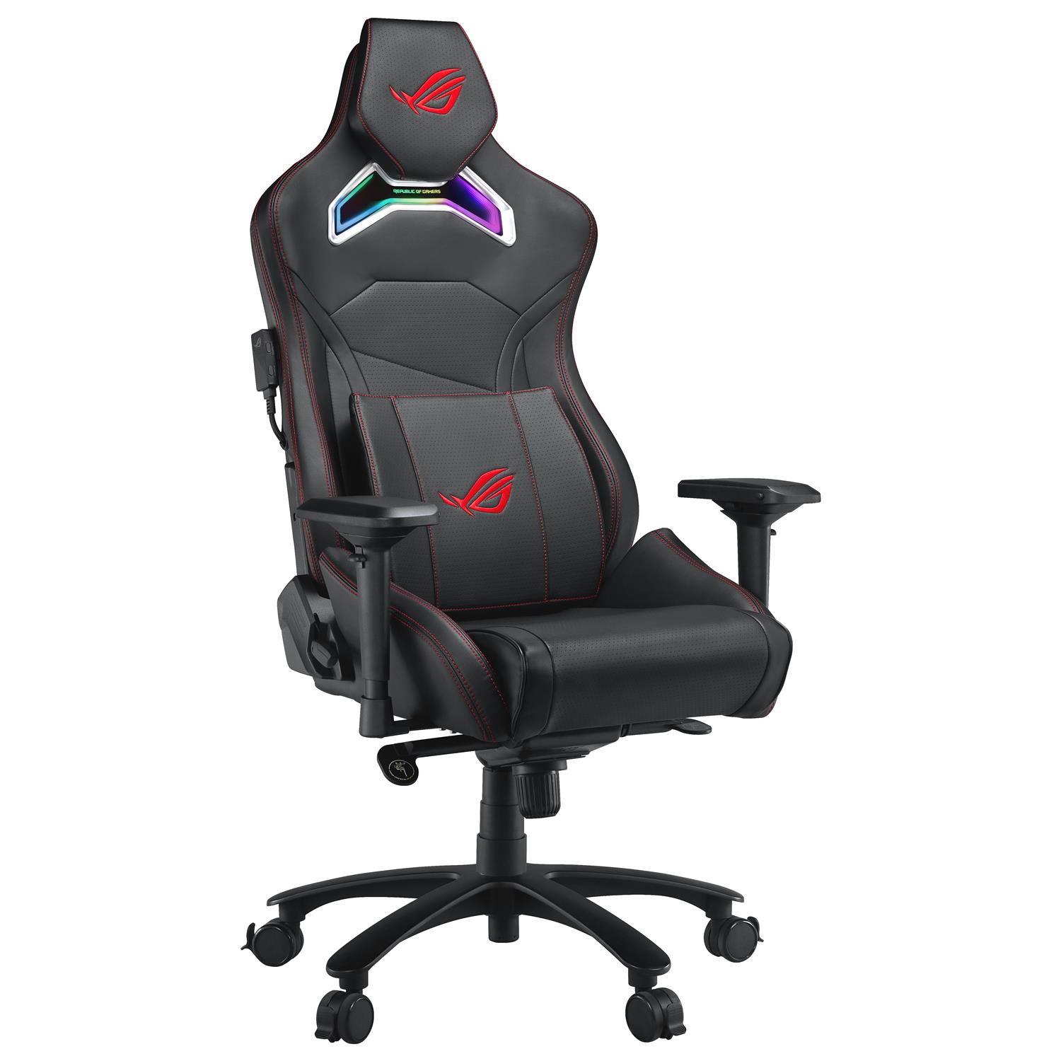 Zweites Bild vonASUS ROG Chariot X, Universal-Gamingstuhl, 136 kg, Gepolsterter, ausgestopfter Sitz, Gepolsterte, ausgestopfte Rückenlehne, 160 cm, 190 cm