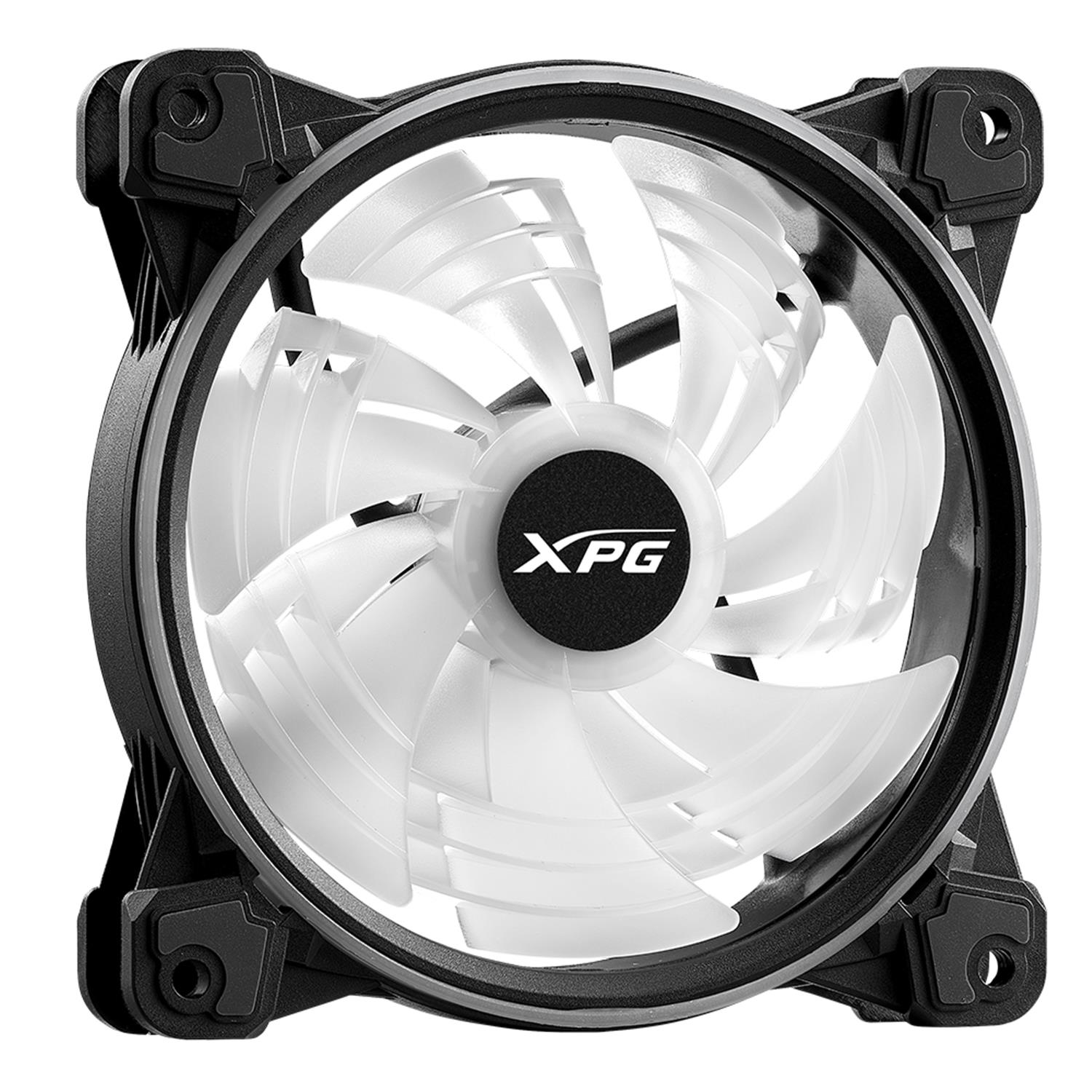 XPG HURRICANE 120 ARGB PWM Schwarz, Ventilator, 12 cm, 600 RPM, 2000 RPM, Schwarz