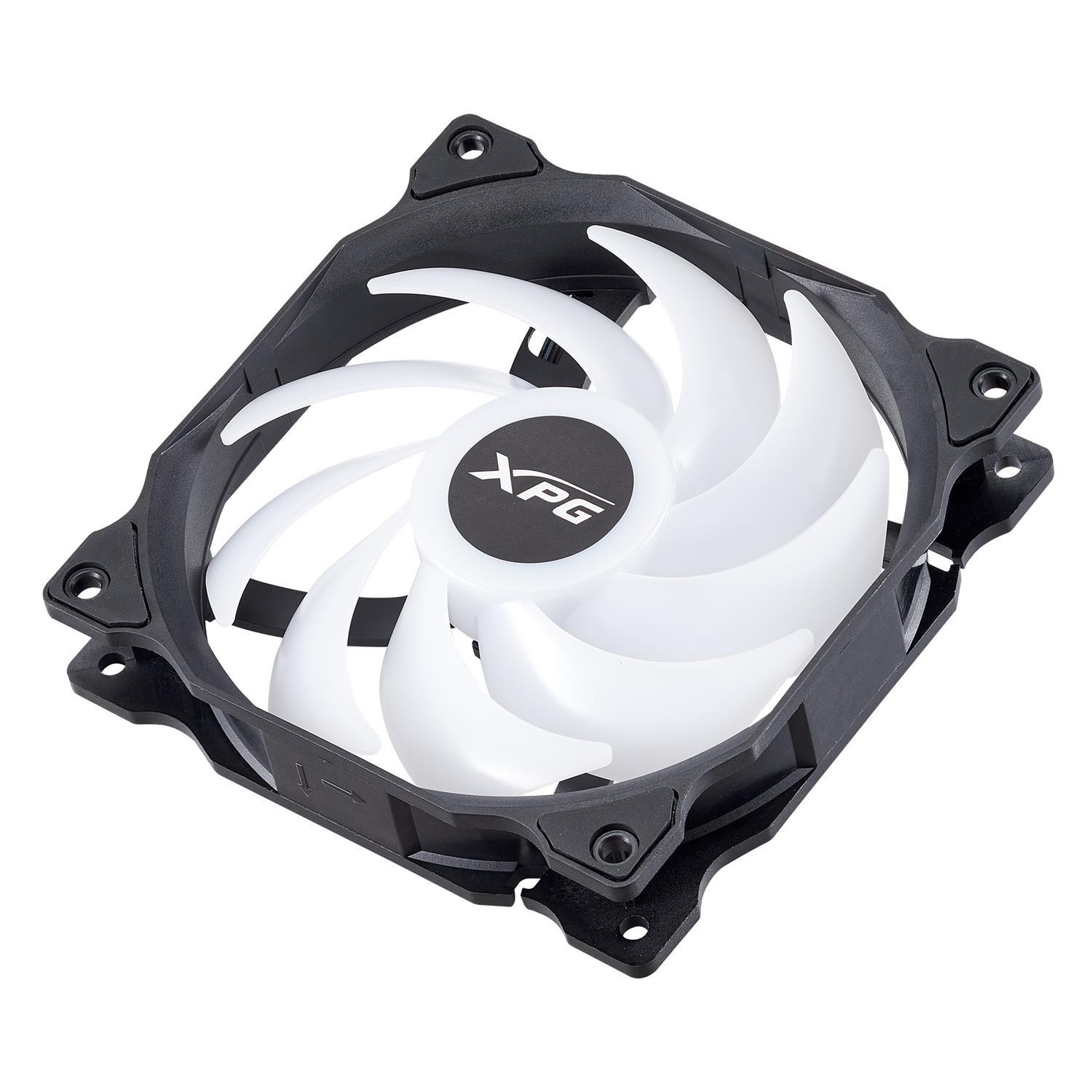 XPG VENTO 120 ARGB PWM Schwarz, Ventilator, 12 cm, 300 RPM, 1850 RPM, 24 dB, 50 cfm