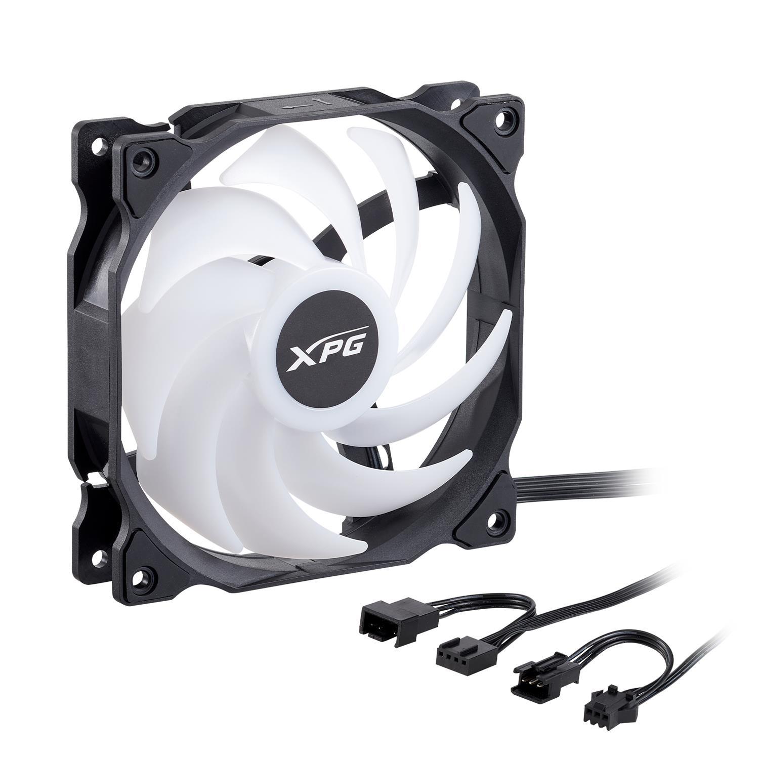 Zweites Bild vonXPG VENTO 120 ARGB PWM Schwarz, Ventilator, 12 cm, 300 RPM, 1850 RPM, 24 dB, 50 cfm