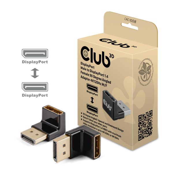 Club 3D Adapter DisplayPort>** - 90° - Adapter