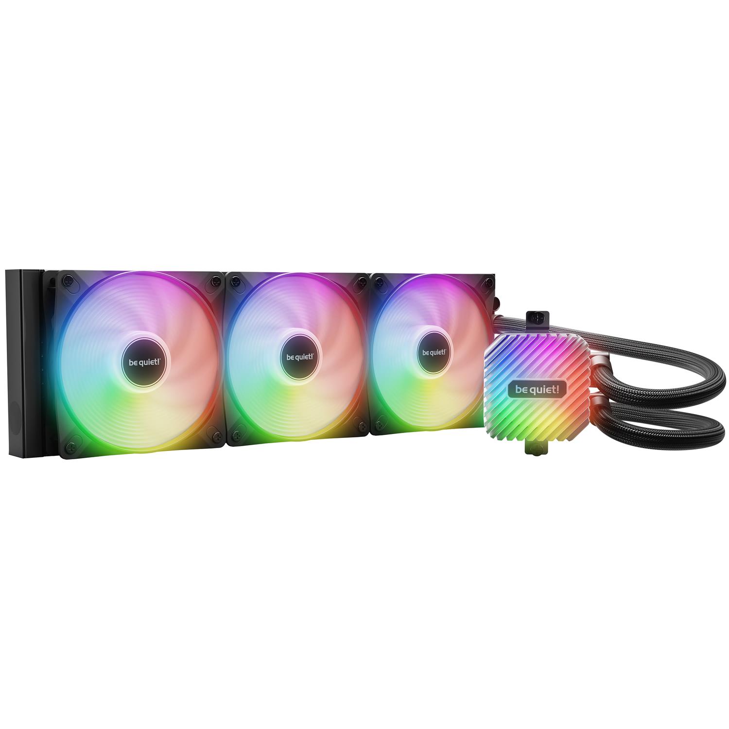 Be Quiet! LIGHT LOOP 360mm Black, All-in-One-Flüssigkeitskühler, 12 cm, 105,1 m³/h, Schwarz
