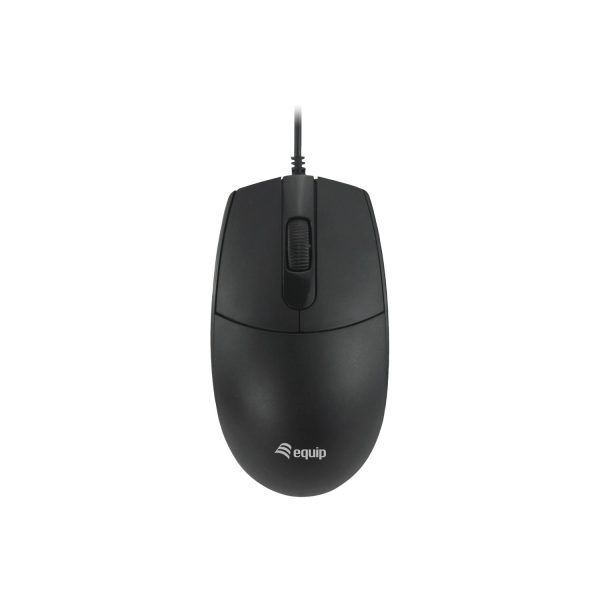 Equip USB-Silent-Maus, Beidhändig, Optisch, USB Typ-A, 1200 DPI, Schwarz