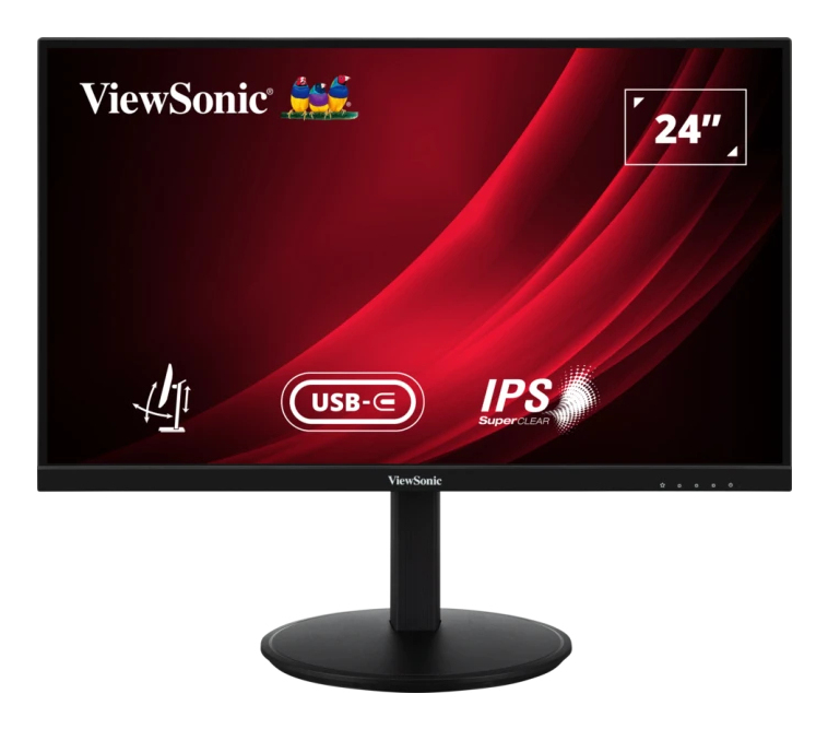 ViewSonic VG Series VG2409-MHDU-2, 60,5 cm (23.8"), 1920 x 1080 Pixel, Full HD, LED, 4 ms, Schwarz