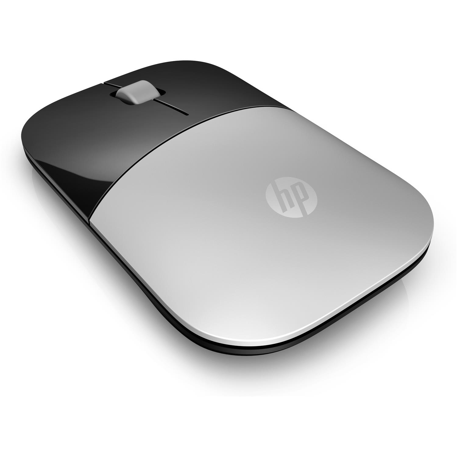 Zweites Bild vonHP Z3700 Wireless-Maus, Silber, Beidhändig, Optisch, RF Wireless, 1200 DPI, Silber