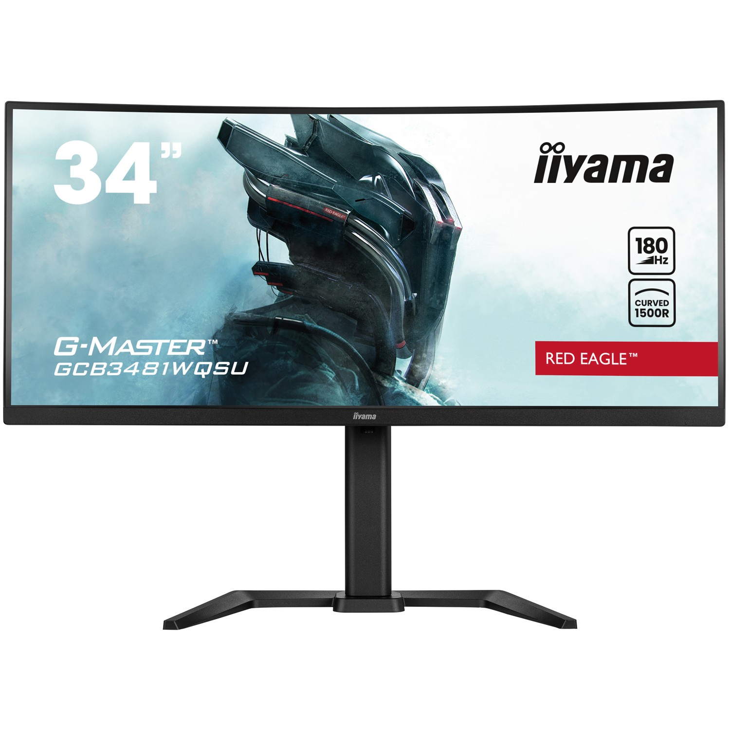 Iiyama G-MASTER GCB3481WQSU-B1, 86,4 cm (34"), 3440 x 1440 Pixel, UltraWide Quad HD, LCD, 0,3 ms, Schwarz