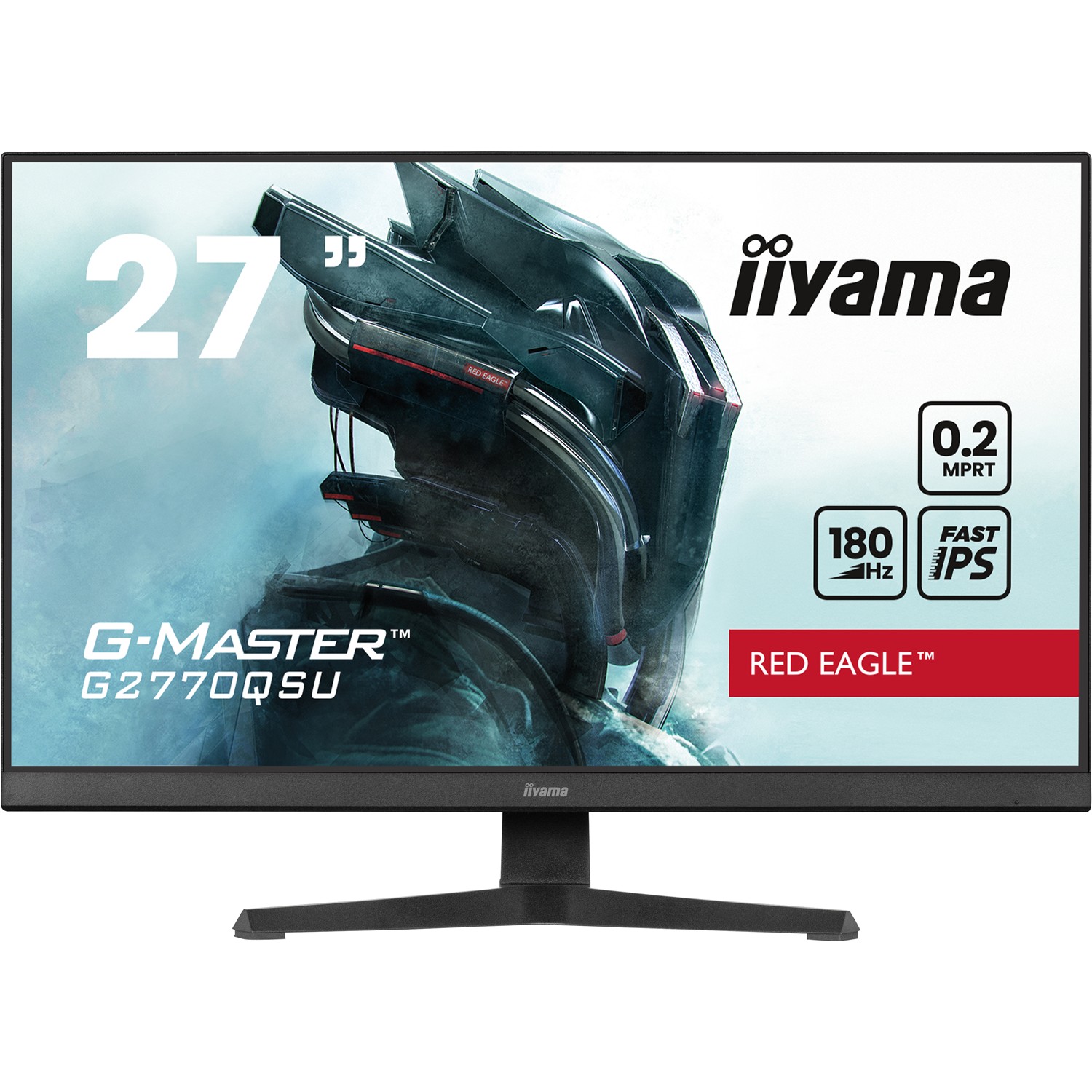 Iiyama G-MASTER G2770QSU-B6, 68,6 cm (27"), 2560 x 1440 Pixel, Wide Quad HD, LED, 0,2 ms, Schwarz
