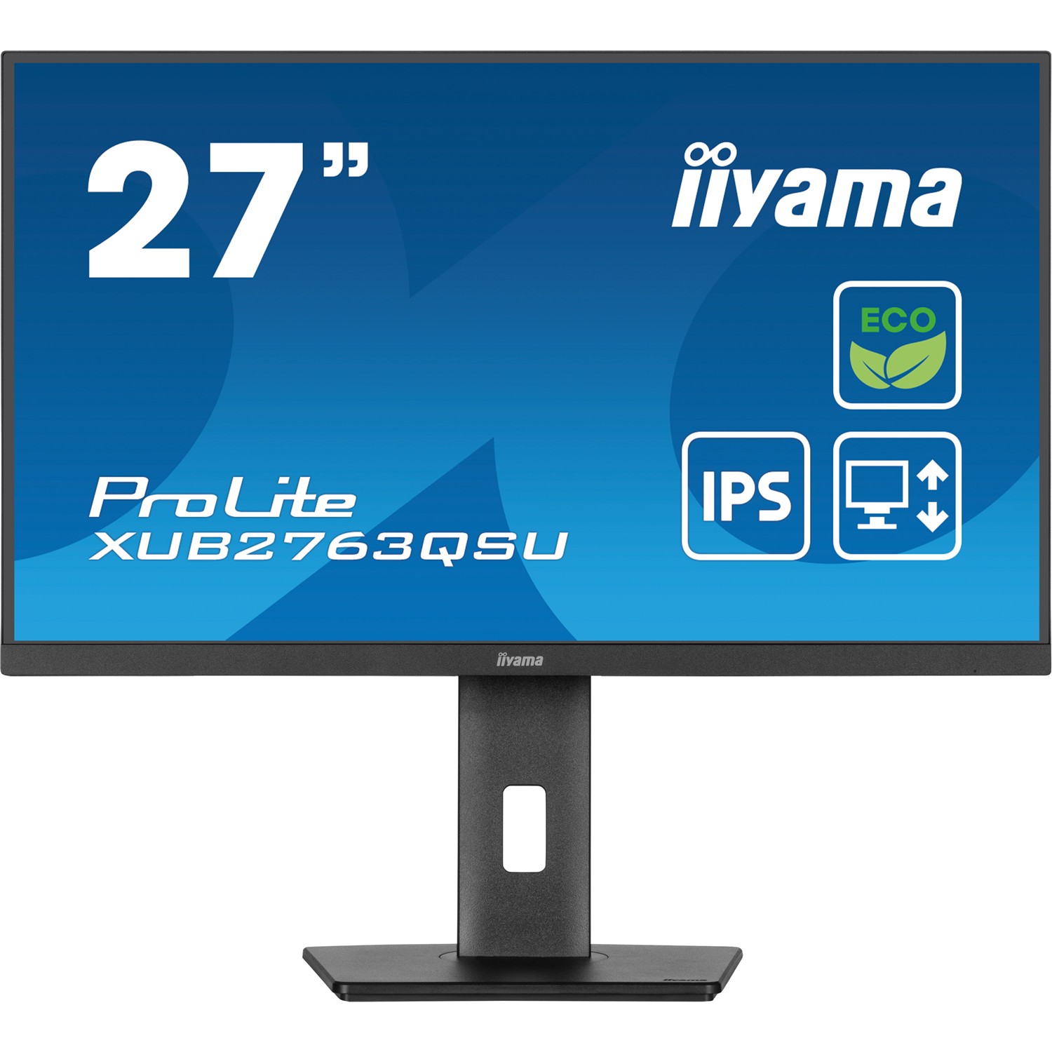 Iiyama ProLite XUB2763QSU-B1, 68,6 cm (27"), 2560 x 1440 Pixel, Full HD, LED, 2 ms, Schwarz