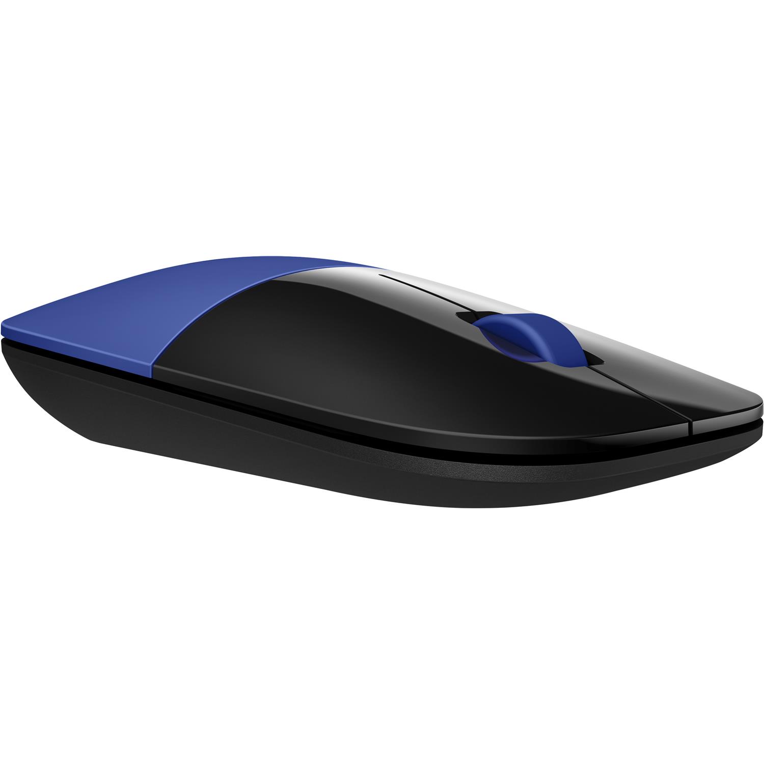 Zweites Bild vonHP Z3700 Wireless-Maus, Blau, Beidhändig, Optisch, RF Wireless, 1200 DPI, Schwarz, Blau