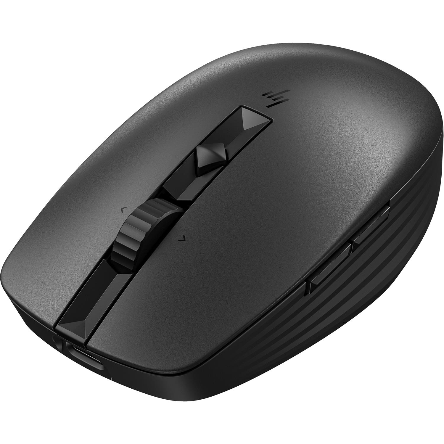 Zweites Bild vonHP 710 Wiederaufladbare geräuschlose Maus, Beidhändig, RF Wireless + Bluetooth, 3000 DPI, Schwarz