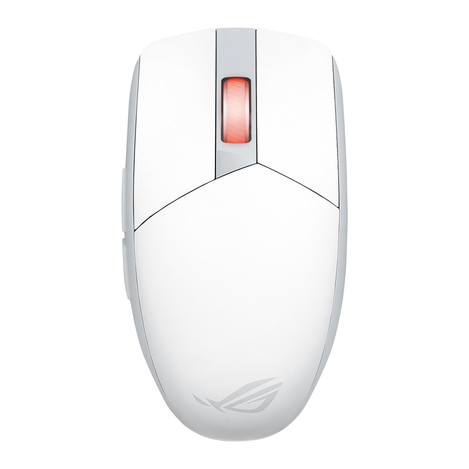 ASUS ROG Strix Impact III Wireless, Beidhändig, Optisch, RF Wireless + Bluetooth, 36000 DPI, Weiß