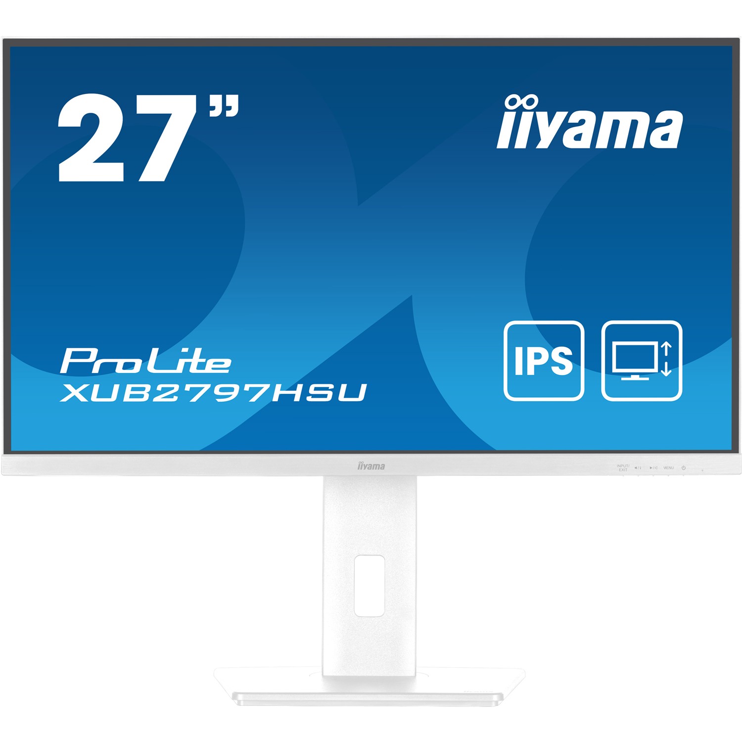 Iiyama ProLite XUB2797HSU-W2, 68,6 cm (27"), 1920 x 1080 Pixel, Full HD, LED, 1 ms, Weiß