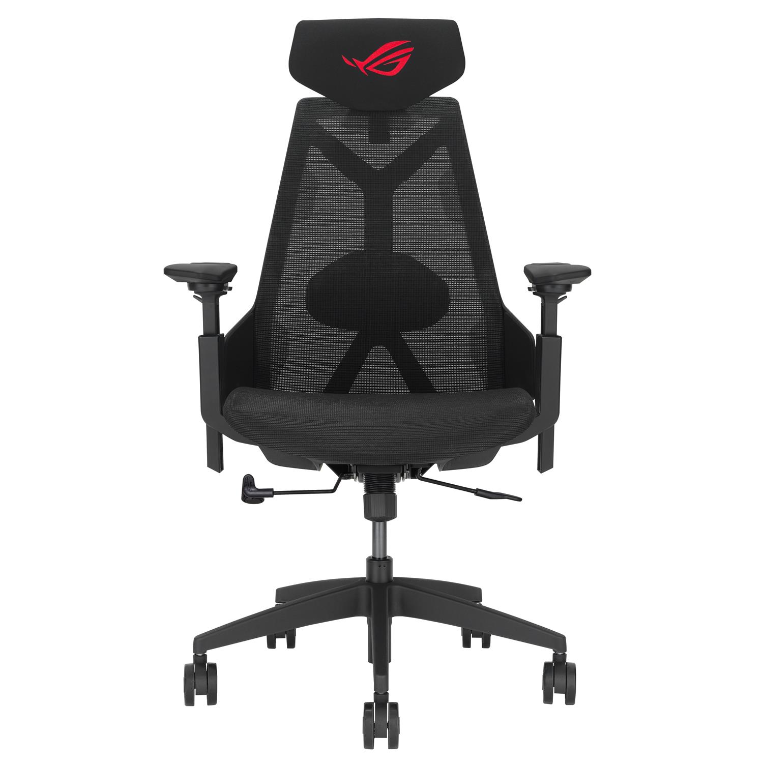ASUS ROG Destrier Core, Universal-Gamingstuhl, 150 kg, Gepolsterter Sitz, Netz-Rückenlehne, 165 cm, 185 cm
