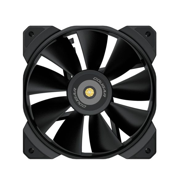 Cougar Gaming Gehäuse Lüfter MHP 120, Schwarz, Ventilator, 12 cm, 600 RPM, 2000 RPM, Schwarz