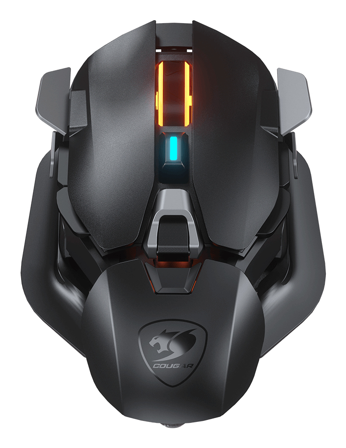 Cougar Gaming Gaming Maus DualBlader, Kabelgebunden, Schwarz, Optisch, USB Typ-A, 16000 DPI, Schwarz