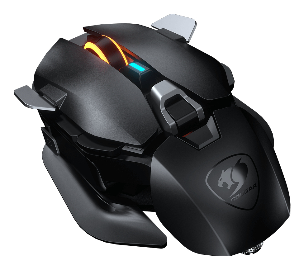 Zweites Bild vonCougar Gaming Gaming Maus DualBlader, Kabelgebunden, Schwarz, Optisch, USB Typ-A, 16000 DPI, Schwarz