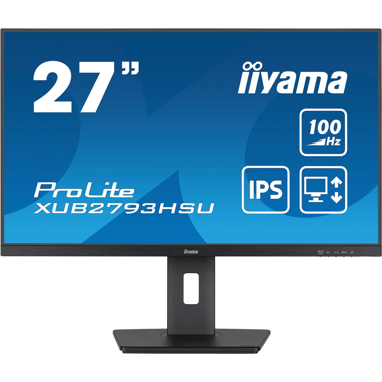 Iiyama ProLite XUB2793HSU-B7, 68,6 cm (27"), 1920 x 1080 Pixel, Full HD, LED, 1 ms, Schwarz