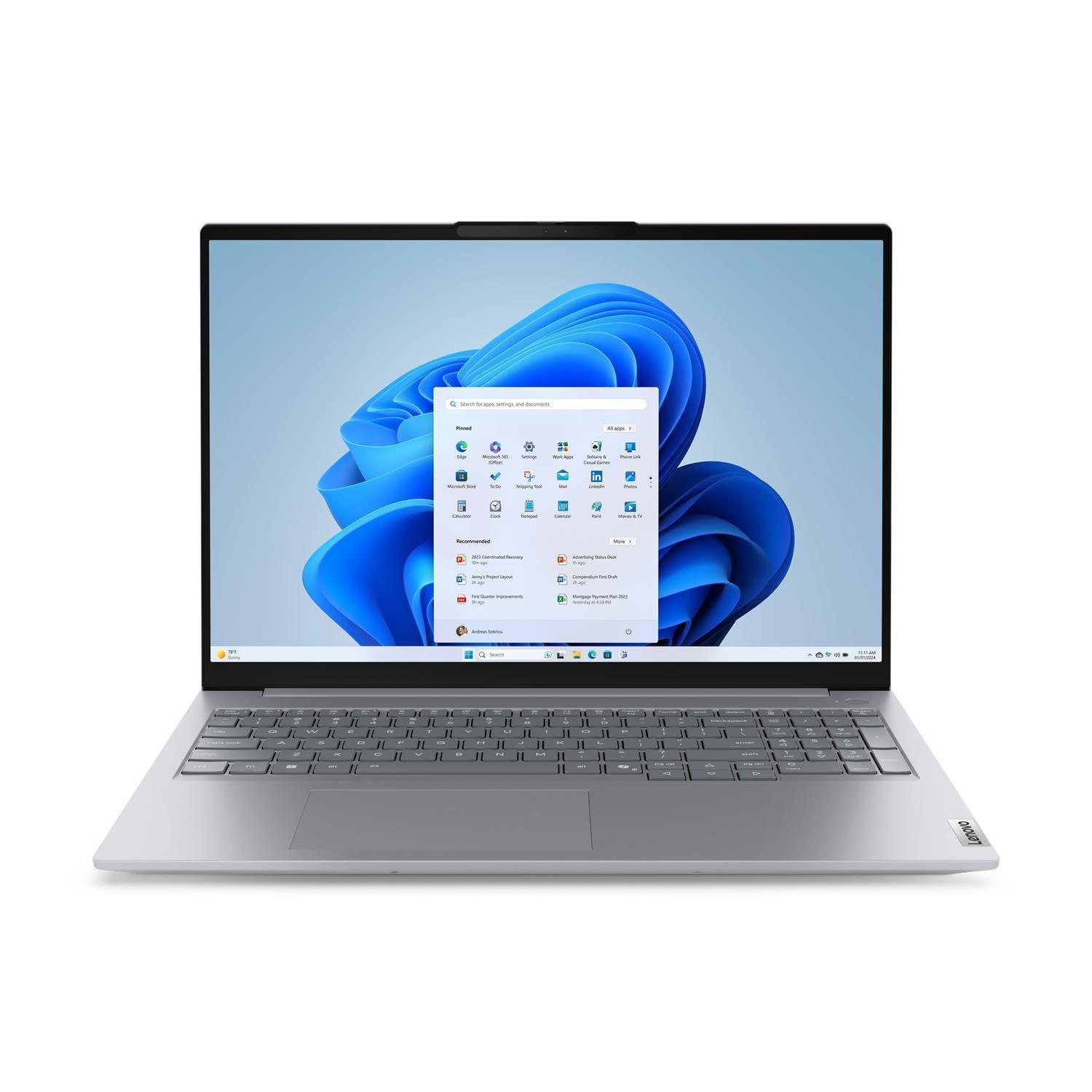 Lenovo ThinkBook 16 G8 IAL, Intel Core Ultra 7, 40,6 cm (16"), 1920 x 1200 Pixel, 32 GB, 1 TB, Windows 11 Pro