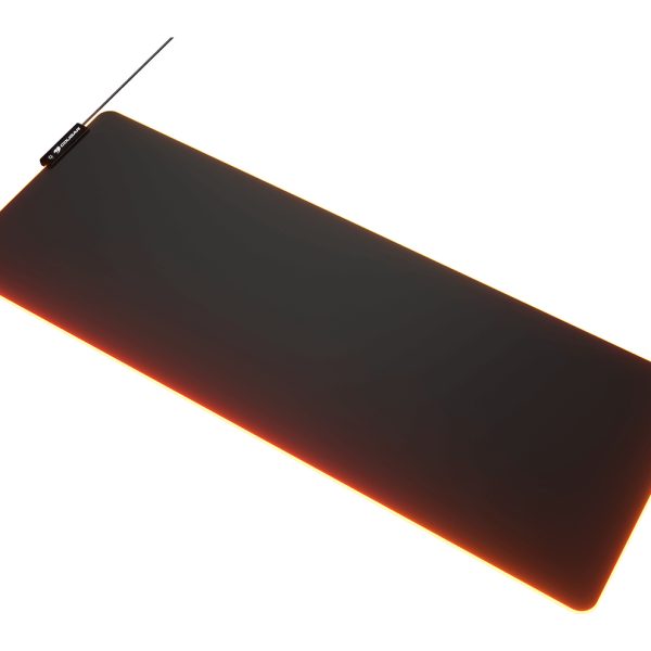 Zweites Bild vonCougar Gaming Gaming Mauspad NEON X, ARGB, 800x300, Schwarz, Einfarbig, Stoff, Gummi, verschiedene, Anti-Rutsch-Basis, Gaming-Mauspad