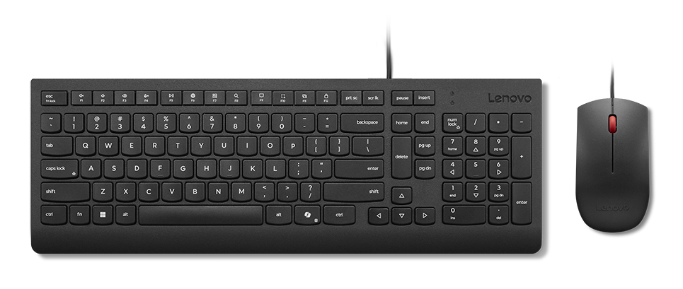Lenovo 4X31R64414, Volle Größe (100%), Kabelgebunden, USB, Schwarz, Maus enthalten