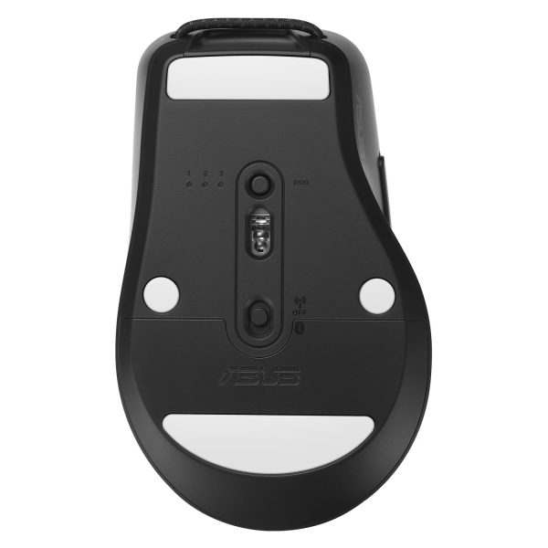 Zweites Bild vonASUS MD200 MOUSE/BK, Beidhändig, Optisch, RF Wireless + Bluetooth, 4200 DPI, Schwarz