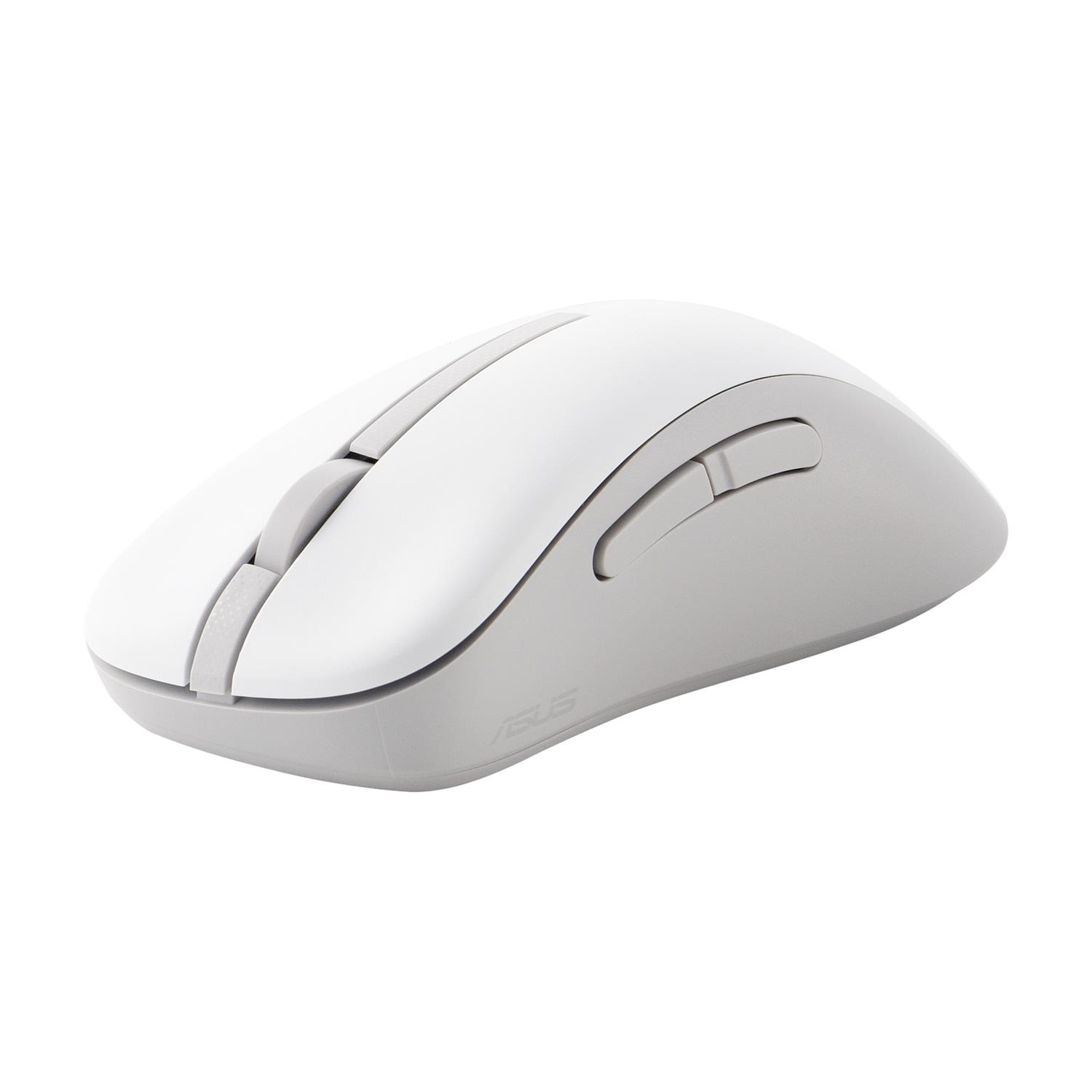 Zweites Bild vonASUS Wireless Mouse MD102, rechts, Optisch, RF Wireless + Bluetooth, 1600 DPI, Weiß
