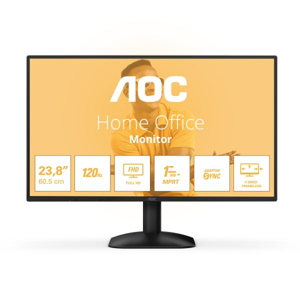 AOC 24B31H, 60,5 cm (23.8"), 1920 x 1080 Pixel, Full HD, Schwarz