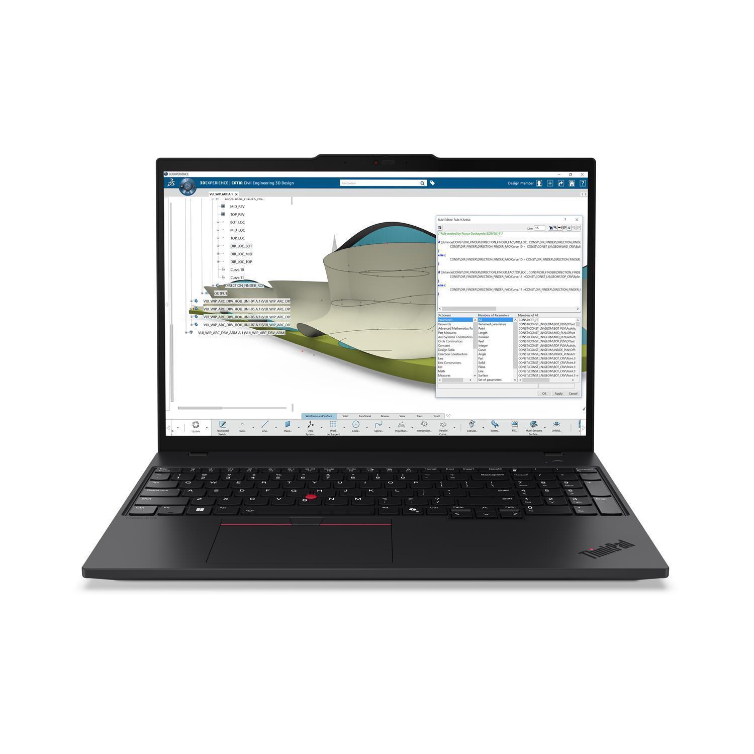 Zweites Bild vonLenovo ThinkPad P16s Gen 4 (AMD) Copilot+ PC, AMD Ryzen AI 9 HX PRO, 2 GHz, 40,6 cm (16"), 1920 x 1200 Pixel, 96 GB, 2 TB