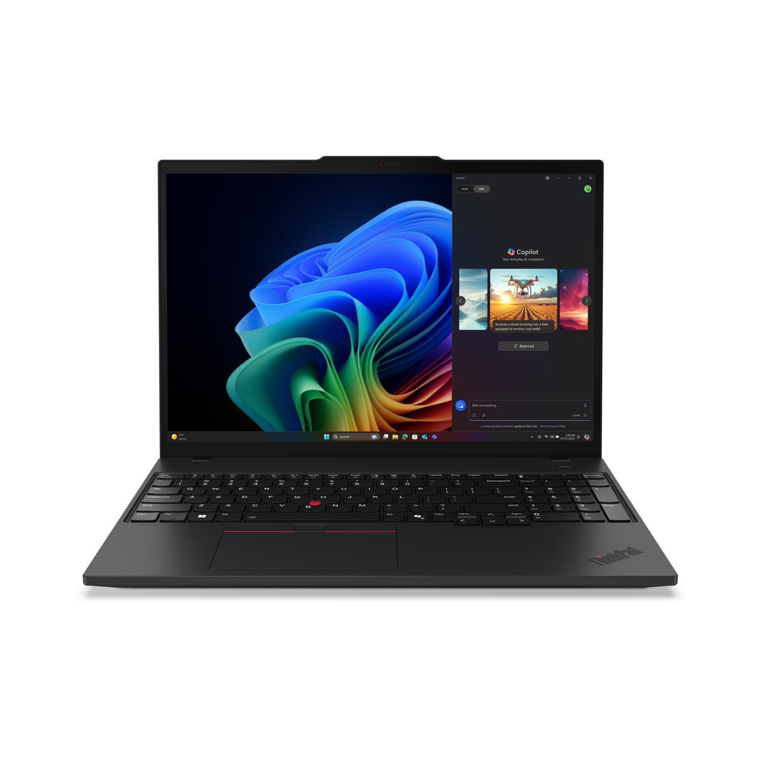 Lenovo ThinkPad T16 Gen 4 (AMD) Copilot+ PC, AMD Ryzen AI 7, 2 GHz, 40,6 cm (16"), 1920 x 1200 Pixel, 32 GB, 1 TB