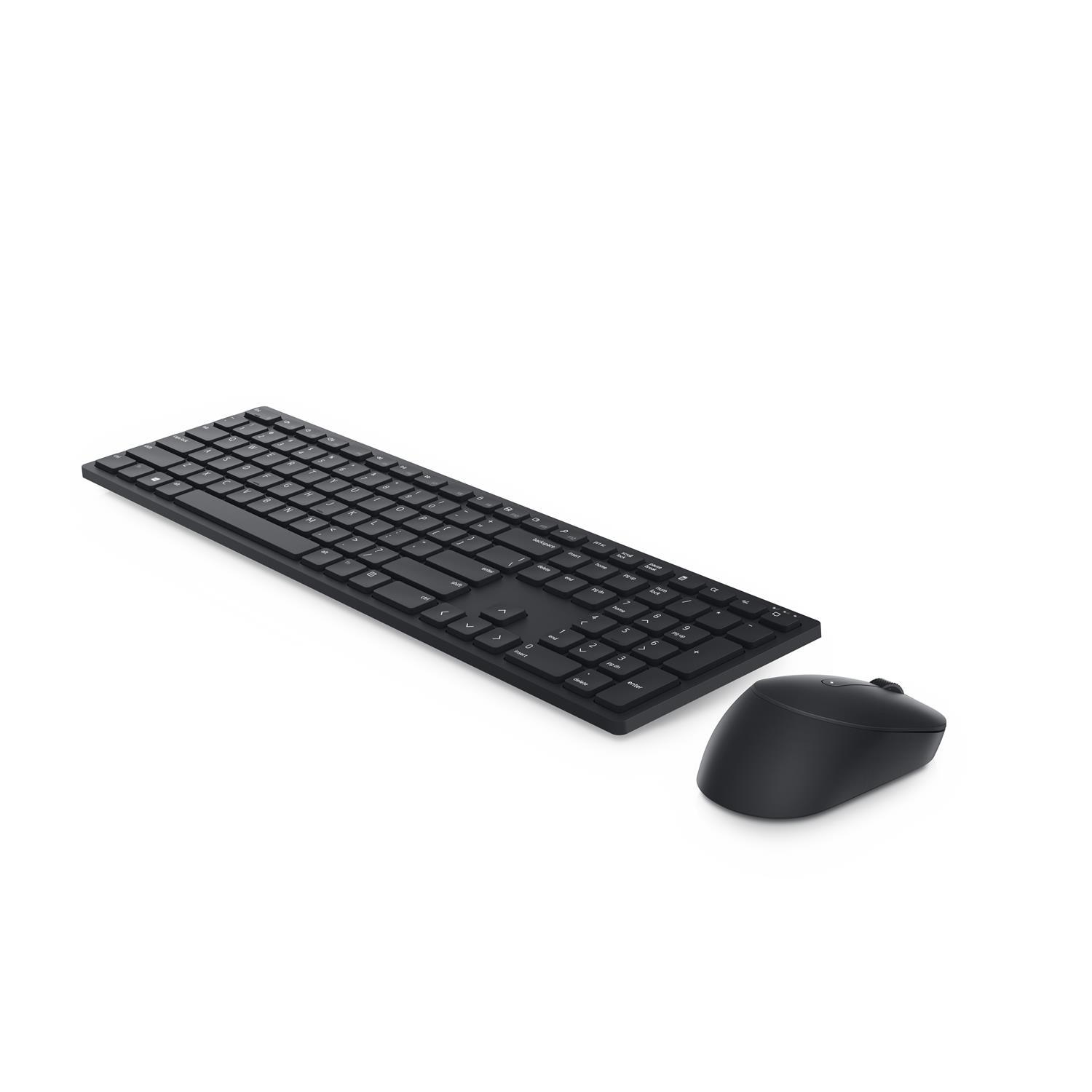 Zweites Bild vonDell Pro-Tastatur und -Maus – KM5221W - US international (QWERTY) - schwarz - (RTL BOX), Volle Größe (100%), Kabellos, RF Wireless, QWERTY, Schwarz, Maus enthalten