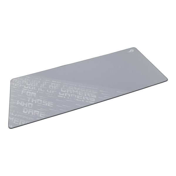 Zweites Bild vonASUS ROG Scabbard II Arctic Gray XXL, Grau, Muster, Tuch, Gummi, Anti-Rutsch-Basis, Gaming-Mauspad