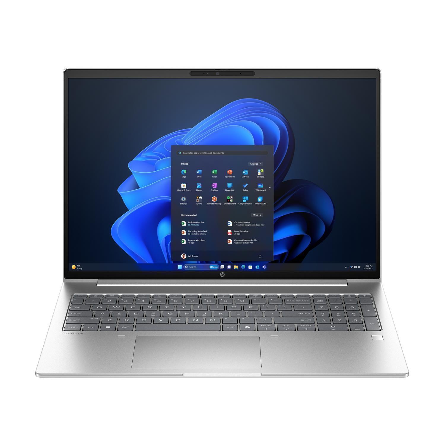 HP ProBook 4 G1a 16 inch Notebook AI PC, AMD Ryzen™ 7, 40,6 cm (16"), 1920 x 1200 Pixel, 24 GB, 512 GB, Windows 11 Pro